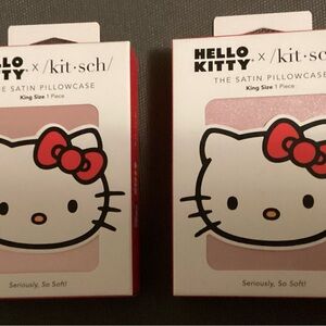 Hello Kitty Pink Satin Pillowcase Duo